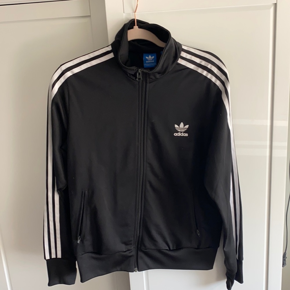 Black adidas track suit jacket. - Picture 1 of 4